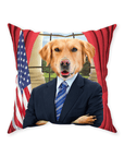 'The President' Personalized Pet Throw Pillow