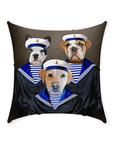 'The Sailors' Personalized 3 Pet Throw Pillow