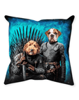 'Game of Bones' Personalized 2 Pet Throw Pillow