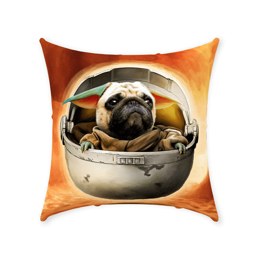 &#39;Baby Yodogg&#39; Personalized Pet Throw Pillow