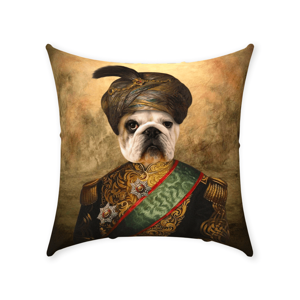 &#39;The Sultan&#39; Personalized Pet Throw Pillow