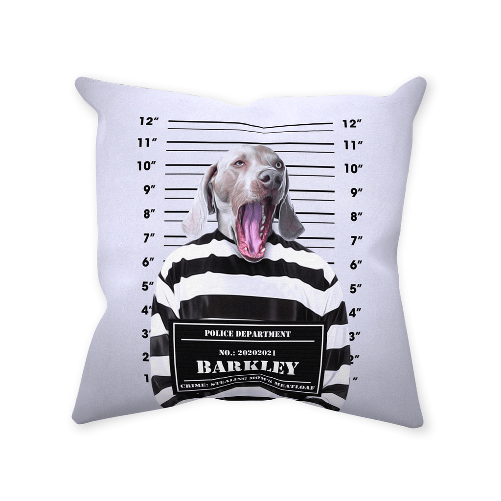&#39;The Guilty Doggo&#39; Personalized Pet Throw Pillow