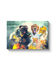 'Green Bay Doggos' Personalized 2 Pet Canvas