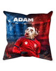 'Czech Doggos Soccer' Personalized Pet Throw Pillow