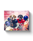 'New York Doggos' Personalized 2 Pet Canvas