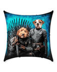 'Game of Bones' Personalized 2 Pet Throw Pillow