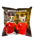 'Austria Doggos' Personalized 2 Pet Throw Pillow