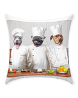'The Chefs' Personalized 3 Pet Throw Pillow