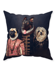 'The Duke Family' Personalized 3 Pet Throw Pillow