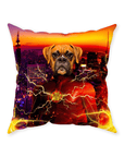 'Flash Doggo' Personalized Pet Throw Pillow