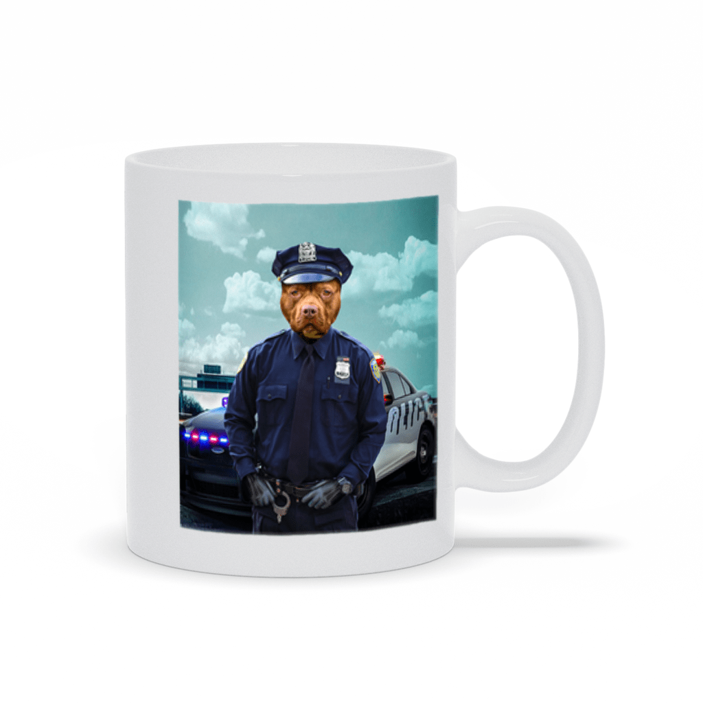 &#39;The Police Officer&#39; Custom Pet Mug