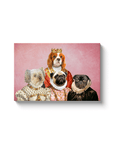 'The Royal Ladies' Personalized 4 Pet Canvas