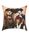 'The Pirates' Personalized 4 Pet Throw Pillow