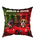 'Portugal Doggos' Personalized 2 Pet Throw Pillow