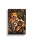 'Chewdogga & Dogg-E-Wok' Personalized 2 Pet Canvas
