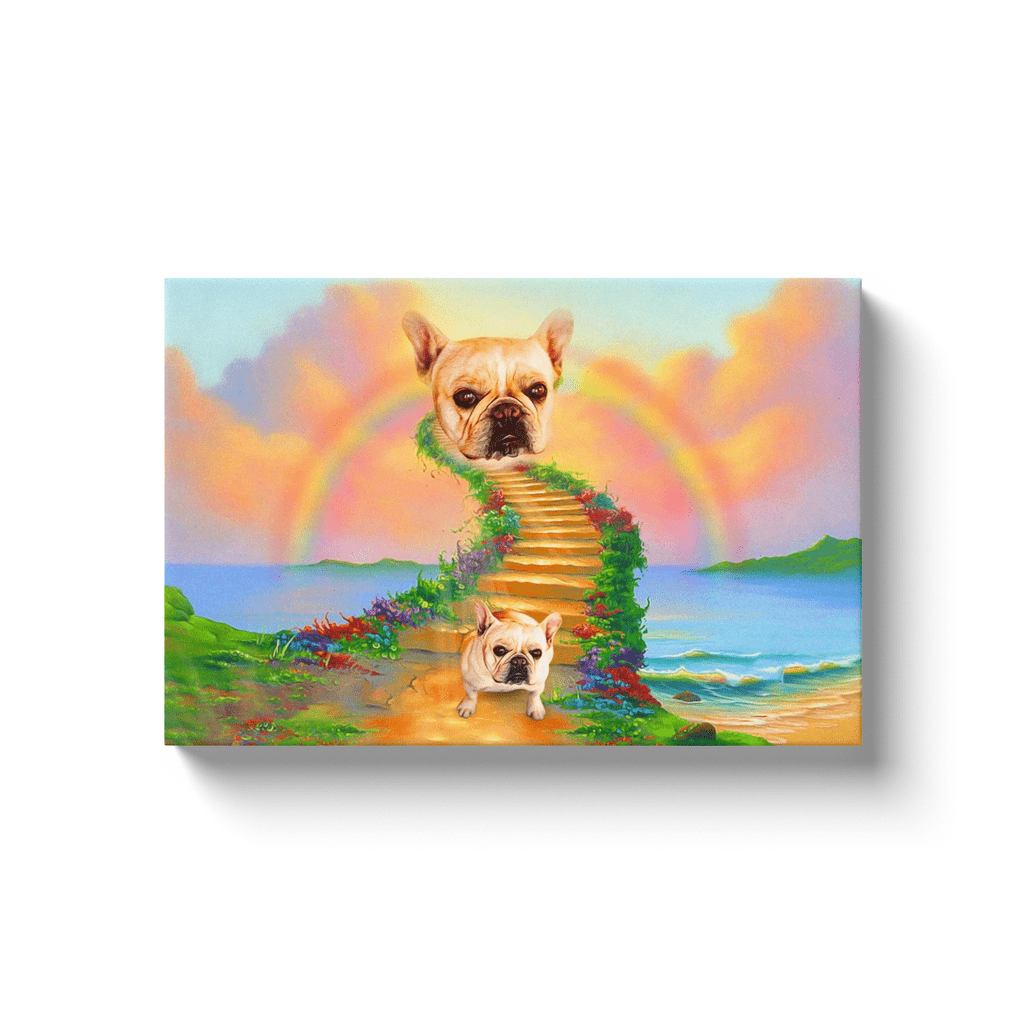 &#39;The Rainbow Bridge&#39; Personalized Pet Canvas
