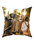 'The Hunters' Personalized 4 Pet Throw Pillow