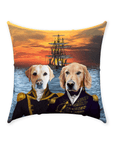 'The Explorers' Personalized 2 Pet Throw Pillow