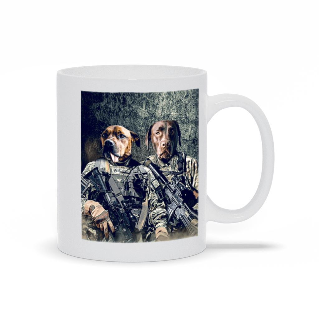 &#39;The Army Veterans&#39; Personalized 2 Pet Mug