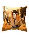 'The Cowgirl' Personalized Pet Throw Pillow