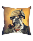 'Sherlock Doggo' Personalized Pet Throw Pillow