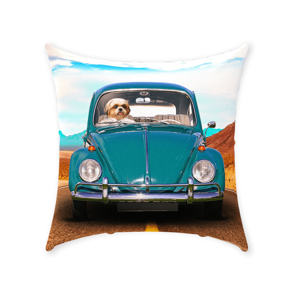 &#39;The Beetle&#39; Personalized Pet Throw Pillow