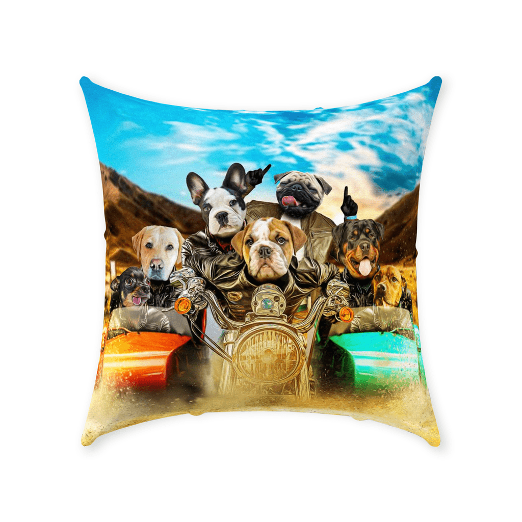 &#39;Harley Wooferson&#39; Personalized 7 Pet Throw Pillow