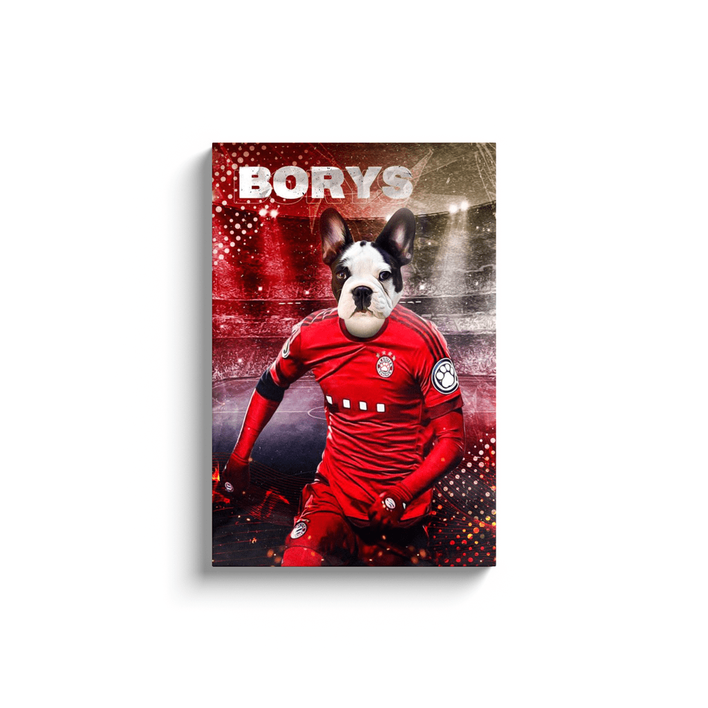 &#39;Poland Doggos Soccer&#39; Personalized Pet Canvas