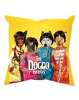 Cojín personalizado para 4 mascotas 'The Doggo Beatles'