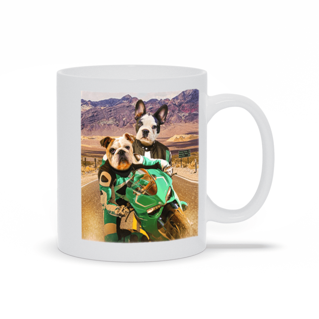 &#39;Kawadawgi Riders&#39; Personalized 2 Pet Mug
