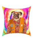 'The Hippie (Female)' Personalized Pet Throw Pillow