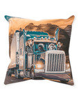 'The Truckers' Personalized 4 Pet Throw Pillow