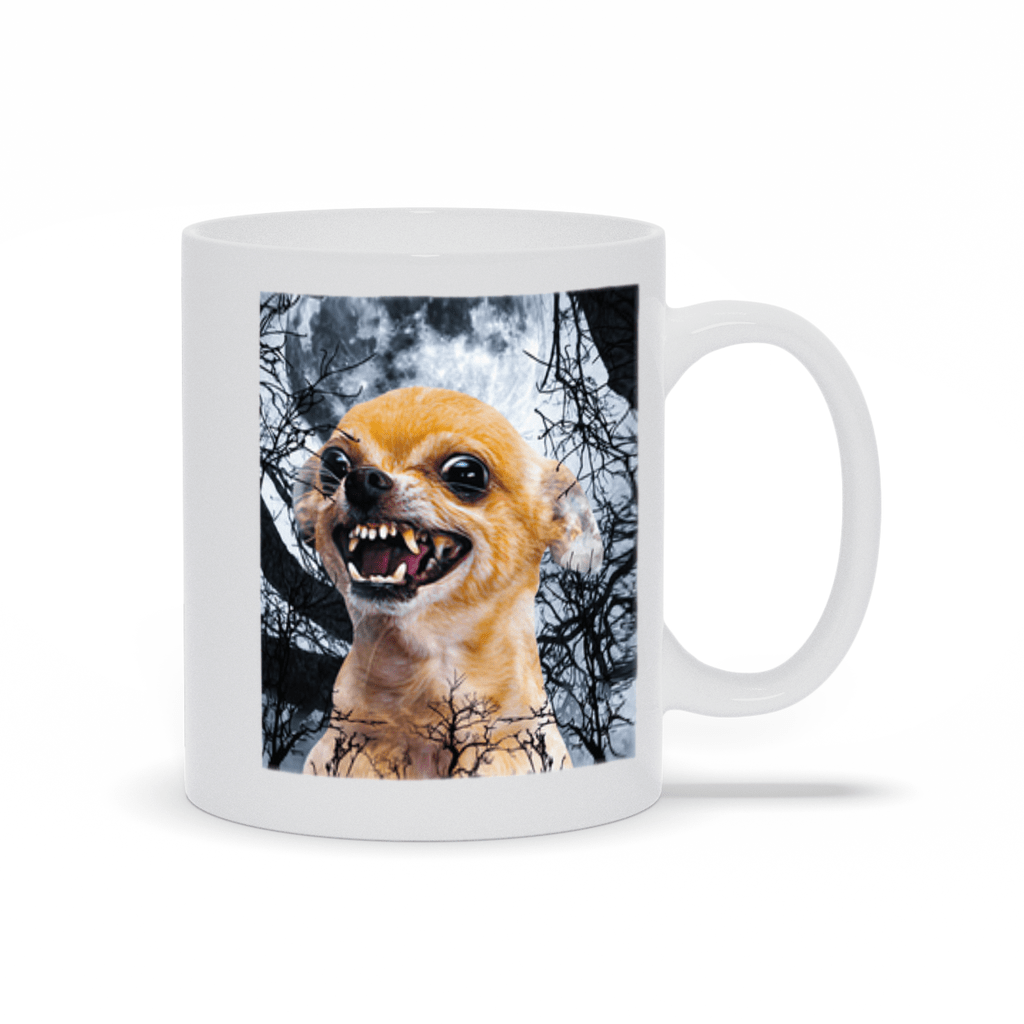&#39;The Fierce Wolf&#39; Personalized Pet Mug