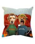 'Beavis and Buttsniffer' Personalized 2 Pet Throw Pillow