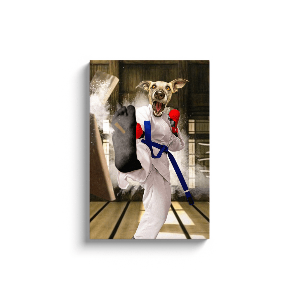 &#39;Taekwondogg&#39; Lienzo personalizado para mascotas