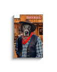 'The Cowboy' Personalized Pet Canvas