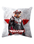 'Falcon Doggo' Personalized Pet Throw Pillow