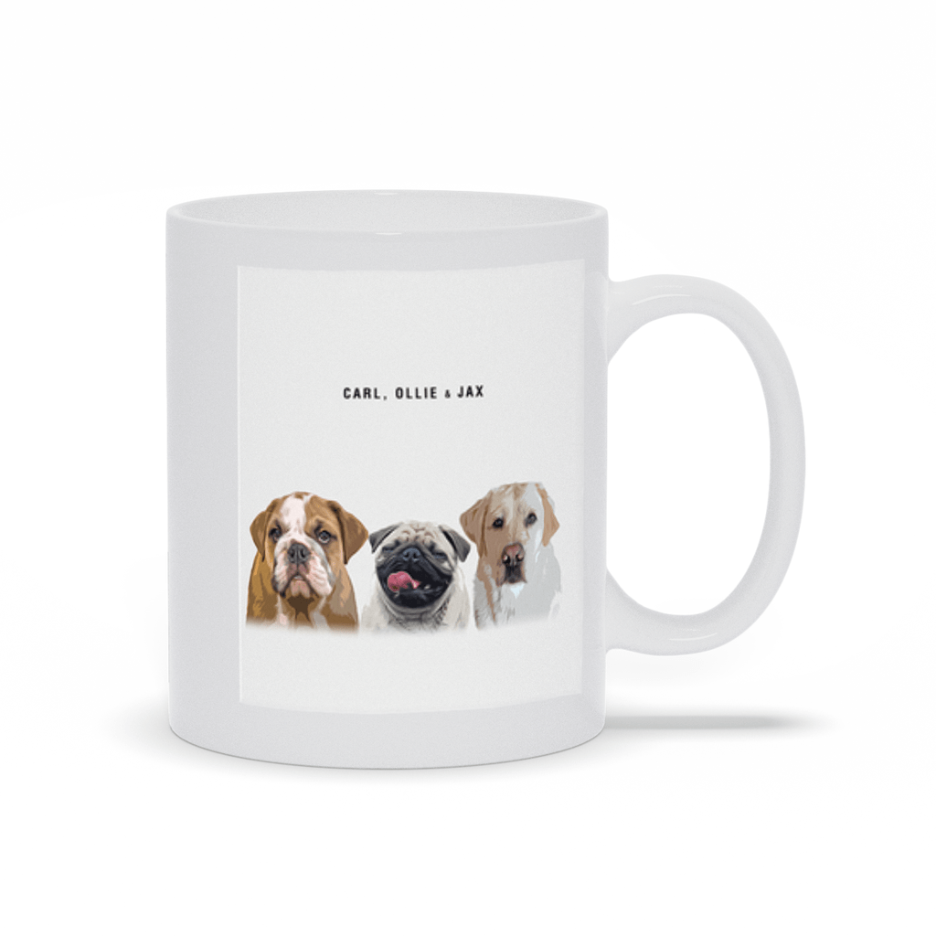 Personalized Modern 3 Pet Mug