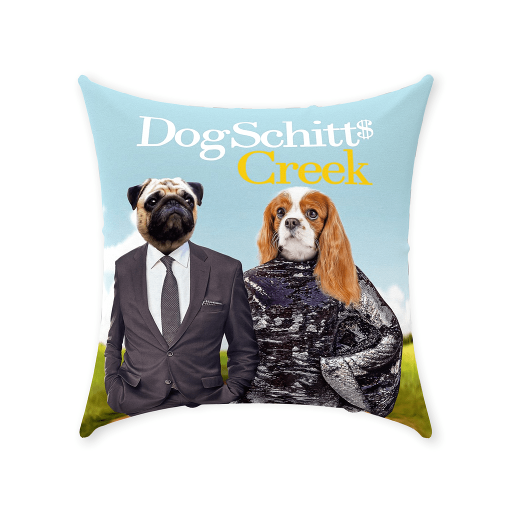&#39;DogSchitt&#39;s Creek&#39; Personalized 2 Pet Throw Pillow