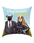 'DogSchitt's Creek' Personalized 2 Pet Throw Pillow