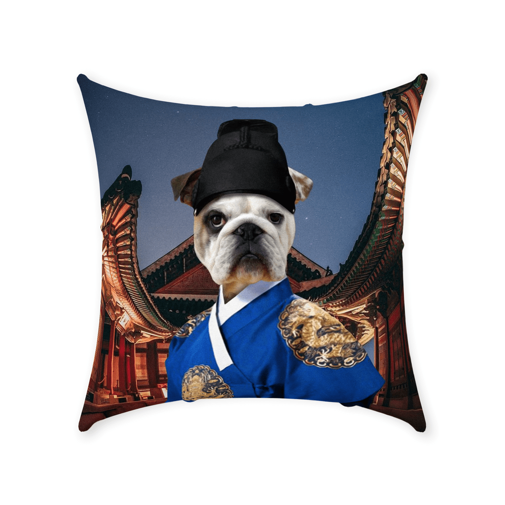 &#39;The Asian Emperor&#39; Personalized Pet Throw Pillow