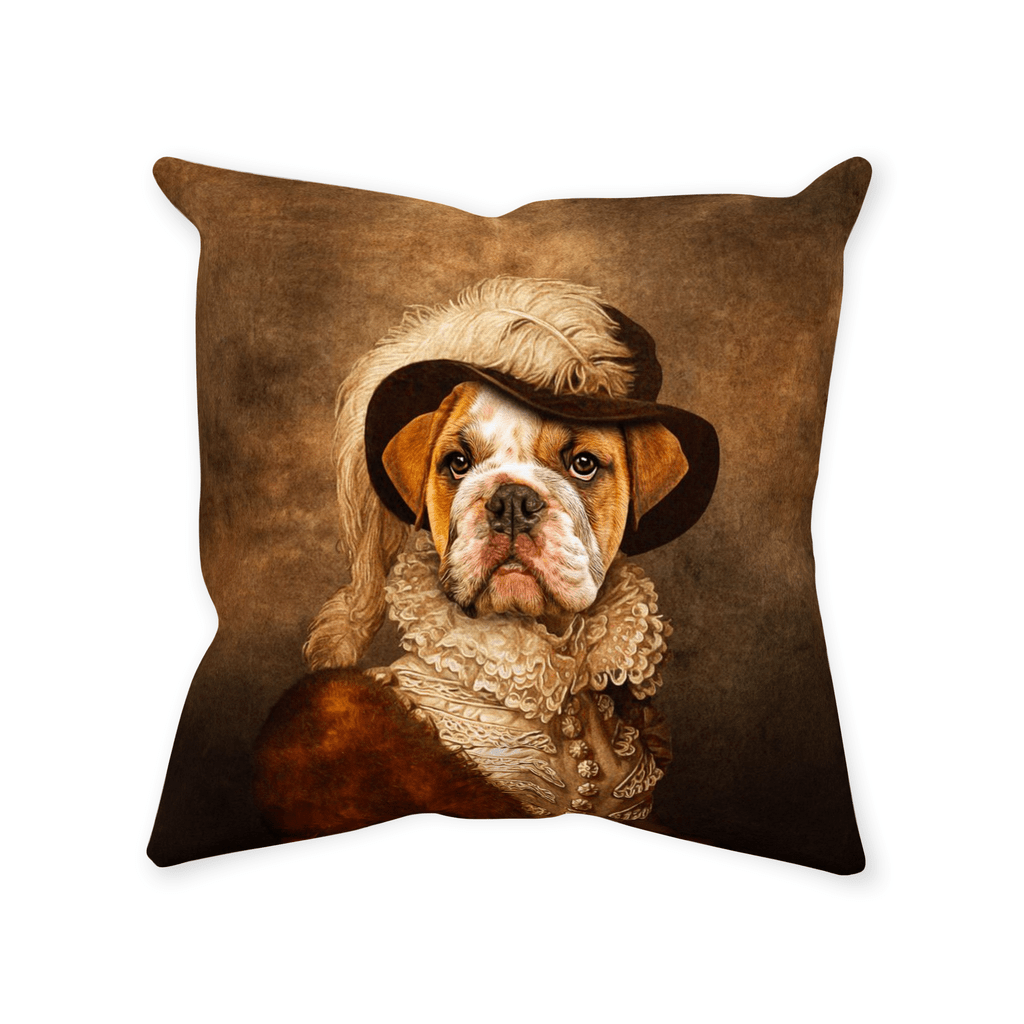 &#39;The Feathered Dame&#39; Personalized Pet Throw Pillow