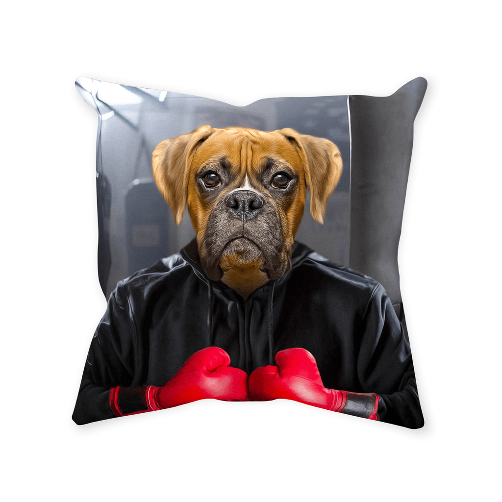 &#39;The Boxer&#39; Personalized Pet Throw Pillow