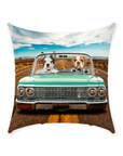 'The Lowrider' Personalized 2 Pet Throw Pillow