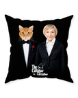 'The Catfather & Catmother' Personalized Throw Pillow