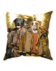 'The Hunters' Personalized 2 Pet Throw Pillow