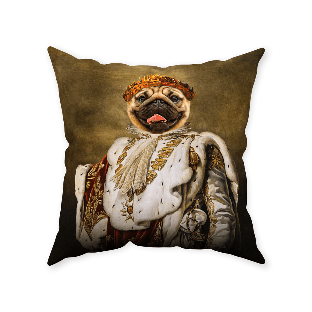 &#39;The King Blep&#39; Personalized Pet Throw Pillow