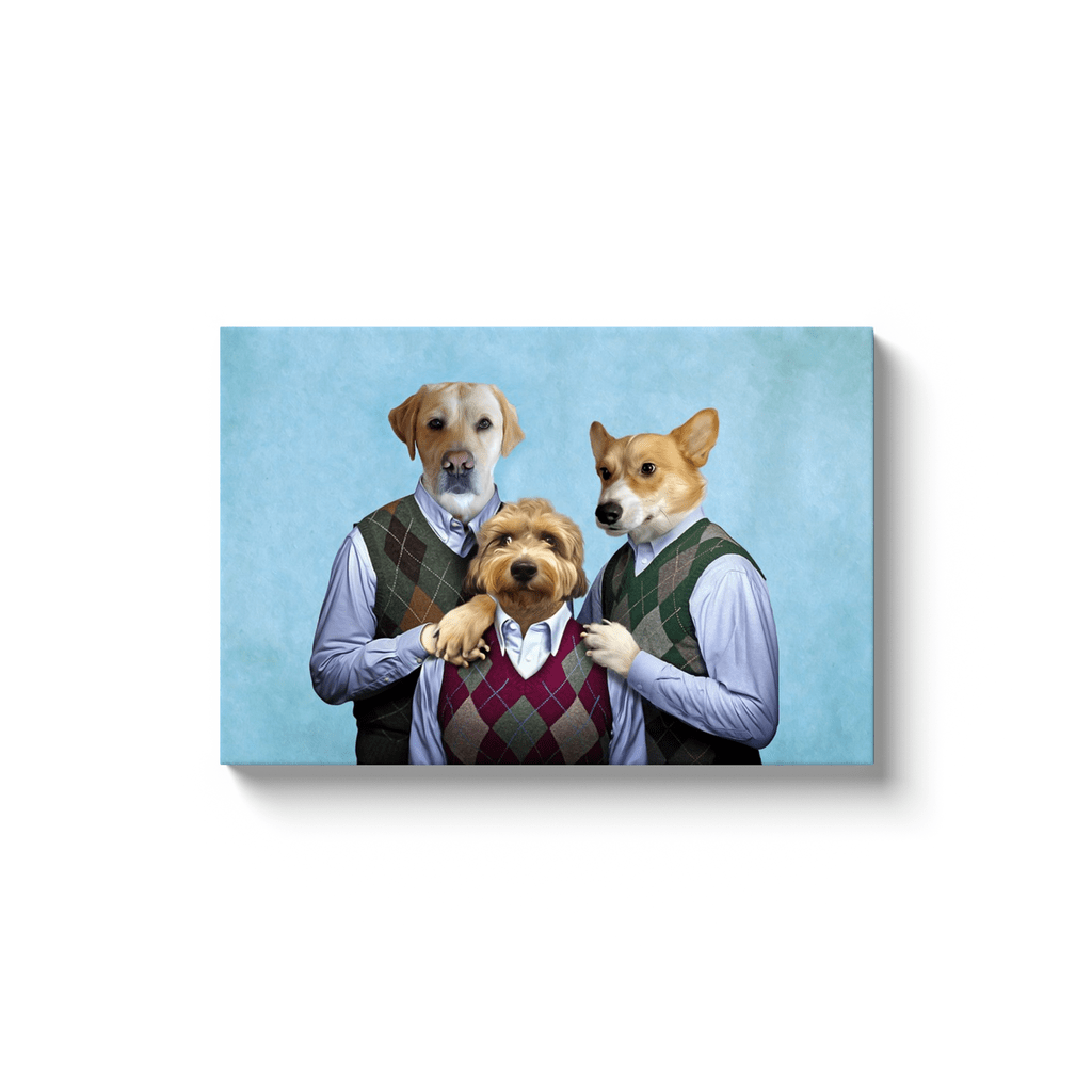 &#39;Step Doggos and Doggette&#39; 3 Pet Canvas