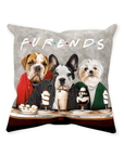 'Furends' Personalized 3 Pet Throw Pillow