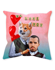 'Step Doggo & Human Valentines Edition' Personalized Throw Pillow